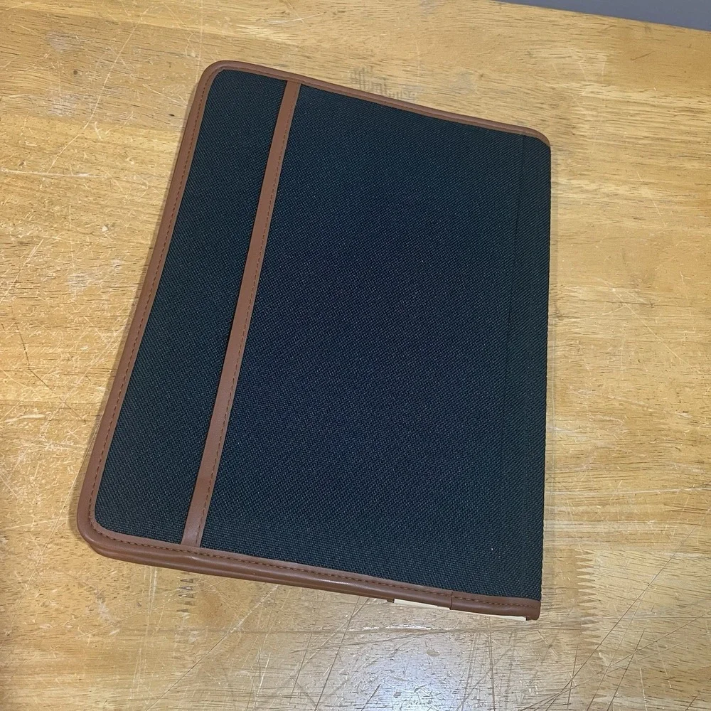 Mead Cambridge‎ Portfolio Softwear Padfolio 1994 Fabric Green Vintage NOS